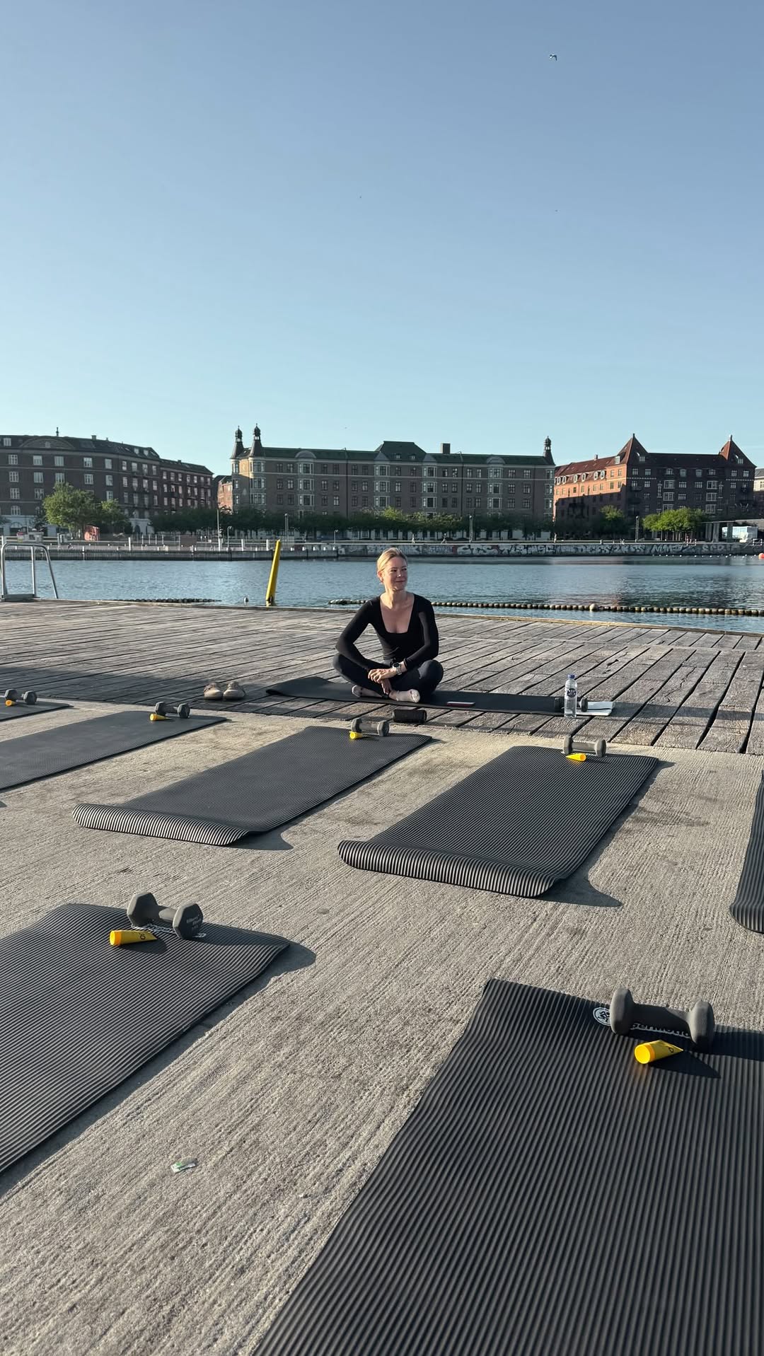 Outdoor setup for Social Club by the Copenhagen water.